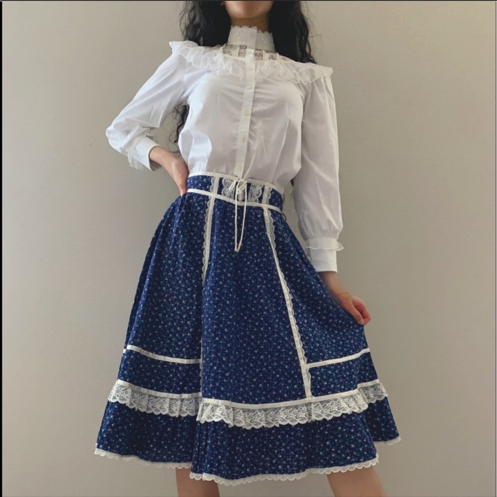 🤍 Vintage Gunne Sax blouse | XXS - Picture 3 of 15